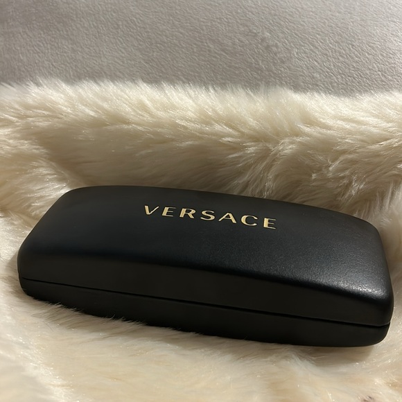 Versace Black Hard Shell Sunglasses Case and Box Warranty card & Versace cloth - Picture 7 of 13